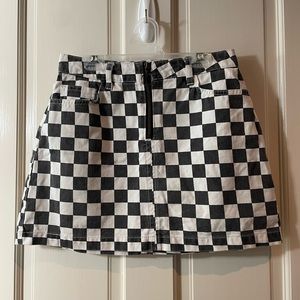 BDG Checkered Mini Skirt